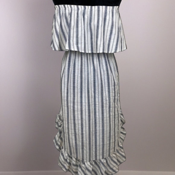 NWT Rachel Roy Jacinta Off-Shoulder Linen & Cotton Dress. Size M. Ret $129 - Picture 2 of 12